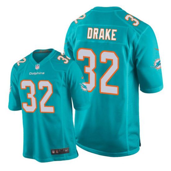 Men Miami Dolphins 32 Kenyan Drake Nike Green Game NFL Jersey